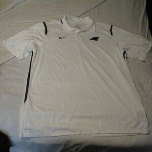 Nike Dri-Fit White Carolina Panthers Golf Polo  XL